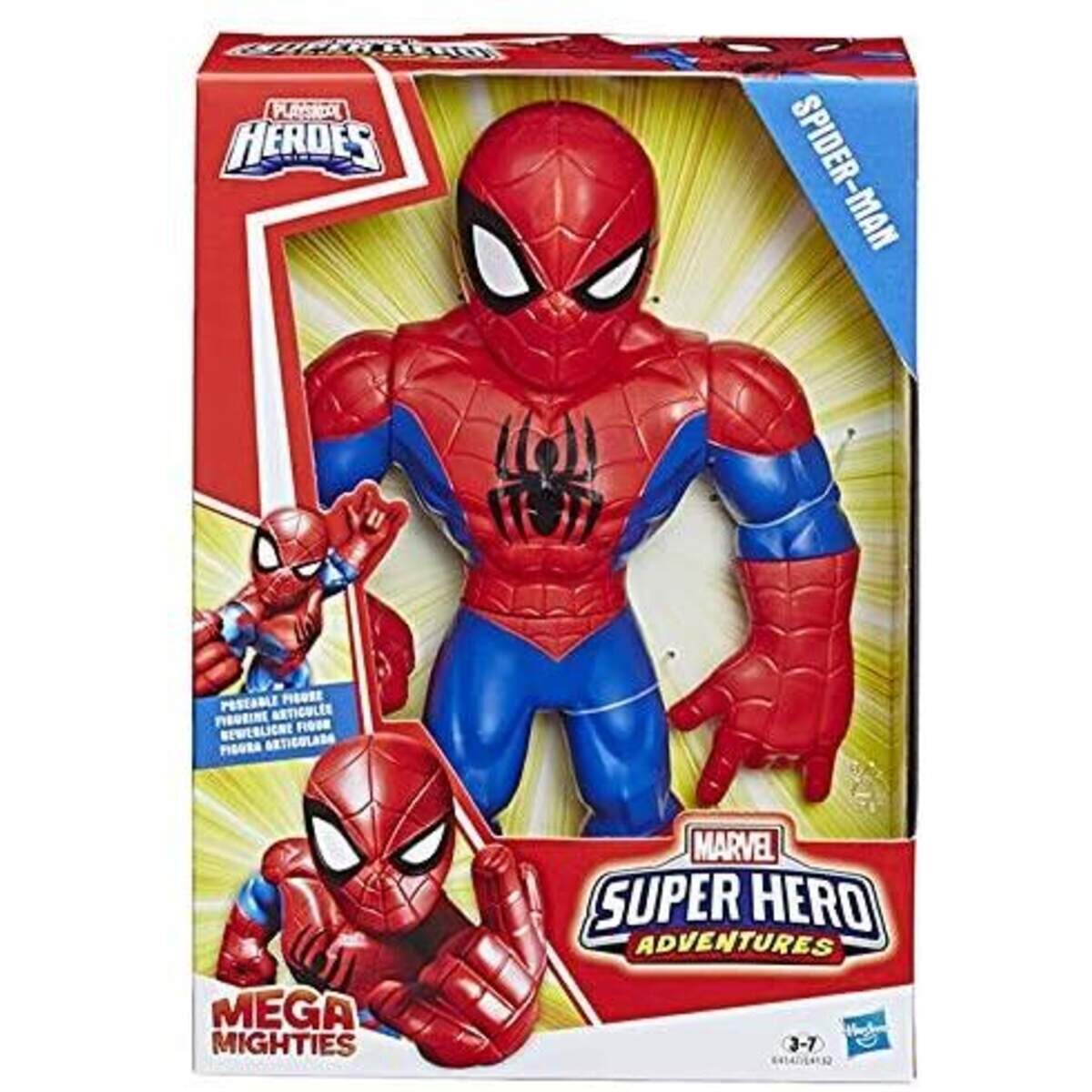 Hasbro Playskool Marvel Super Hero Adventures Mega Mighties, 1 Stück, 2-fach sortiert