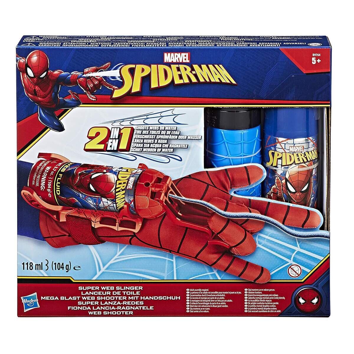 Hasbro Spider-Man Mega Blast Web Shooter mit Handschuh, inklusive Sprühflüssigkeit