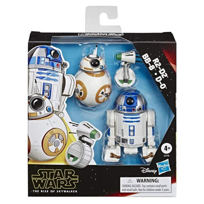 Hasbro Star Wars R2-D2, BB-8, D-O Action-Figur Set, 12,5 cm