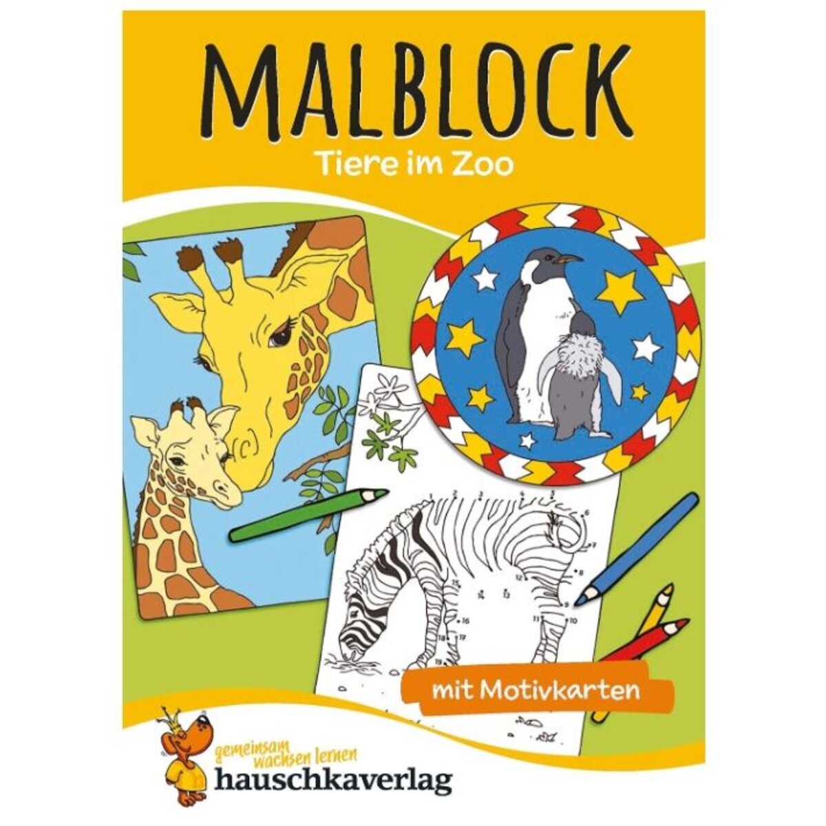 Hauschka Verlag Malblock Tiere im Zoo