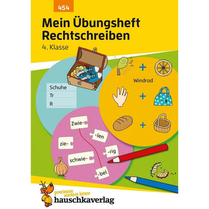 Hauschka Verlag Mein Übungsheft Rechtschreiben 4. Klasse, A5-Heft