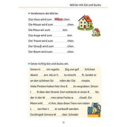 Hauschka Verlag Mein Übungsheft Rechtschreiben 4. Klasse, A5-Heft