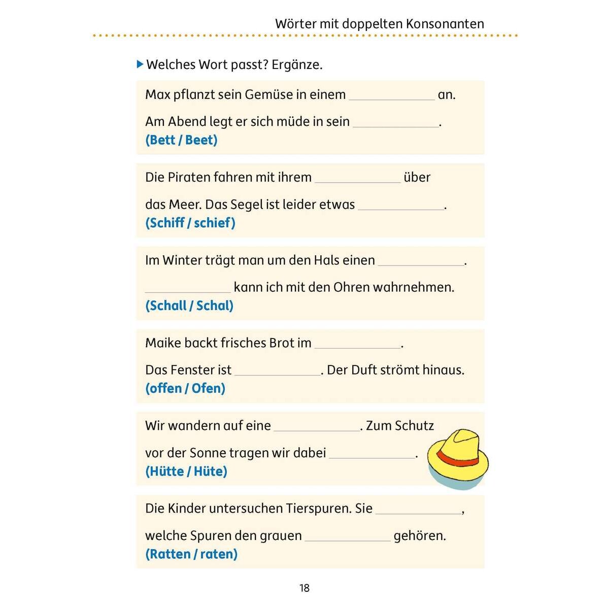 Hauschka Verlag Mein Übungsheft Rechtschreiben 4. Klasse, A5-Heft