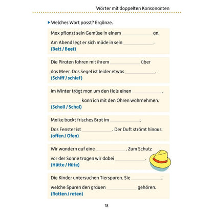 Hauschka Verlag Mein Übungsheft Rechtschreiben 4. Klasse, A5-Heft