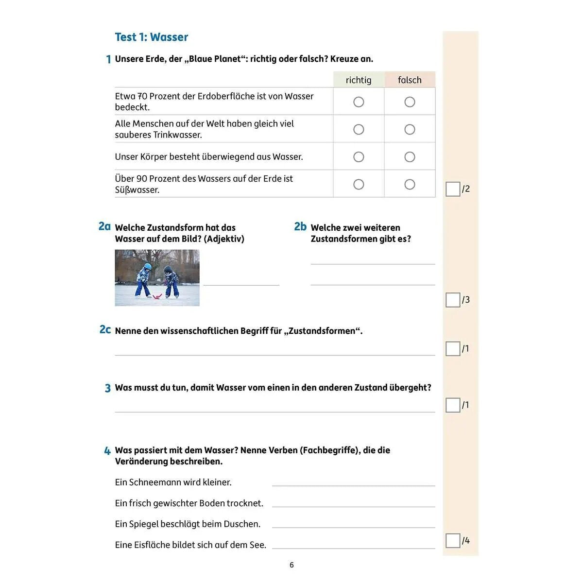 Hauschka Verlag Übungsheft mit Tests im Sachunterricht 4. Klasse