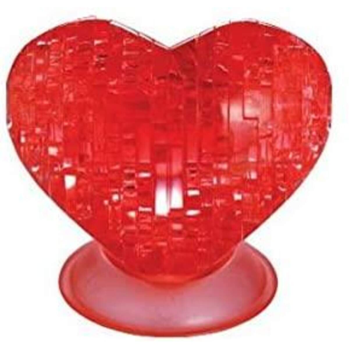 HCM Kinzel Crystal Puzzle - Herz Rot