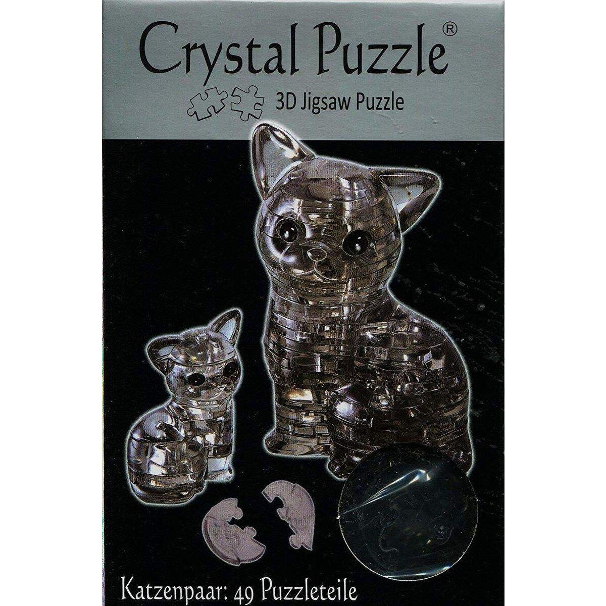 HCM Kinzel Crystal Puzzle - Katzenpaar