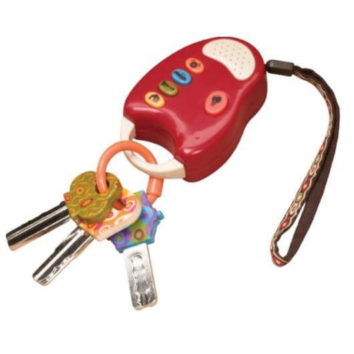 HCM Kinzel Funkeys Autoschlüssel Spielzeug mit rotem Licht und Geräuschen