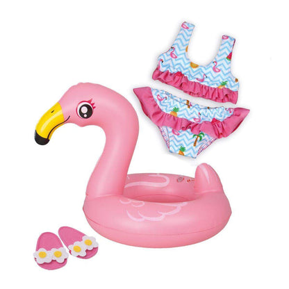 Heless Flamingo Schwimmset Ella, Größe 35-45 cm