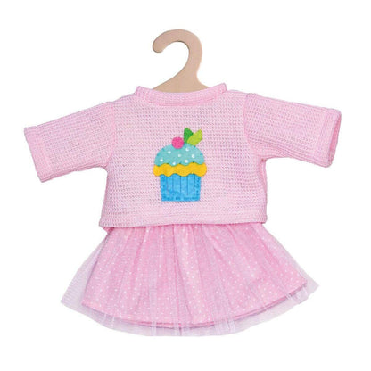 Heless Puppen-Pullover und Tüllrock Cupcake, klein, Gr. 28-35 cm