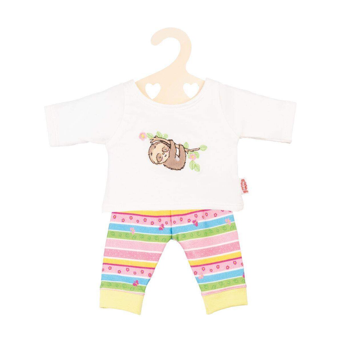 Heless Puppen-Pyjama Faultier Flauschi, Gr. 28-35 cm