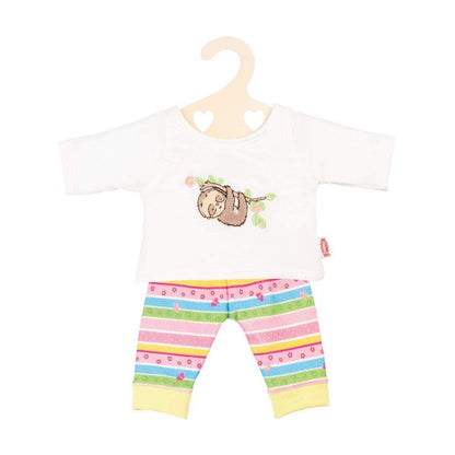 Heless Puppen-Pyjama Faultier Flauschi, Gr. 28-35 cm