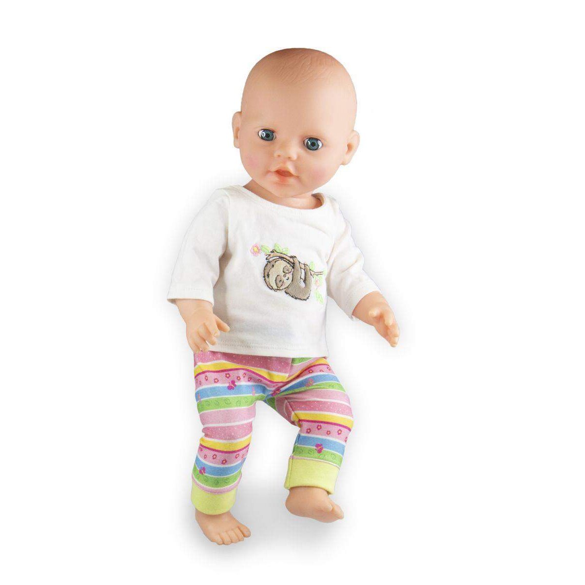 Heless Puppen-Pyjama Faultier Flauschi, Gr. 28-35 cm