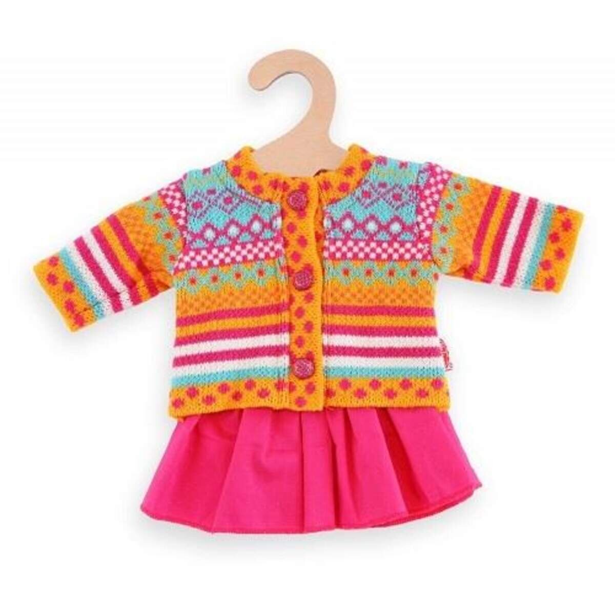 Heless Puppenkleidung Strickjacke und Röckchen Jolly in Größe 35-45cm