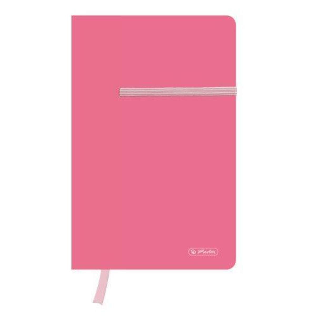 Herlitz Notizheft PP A5 pink kariert 40 Blatt