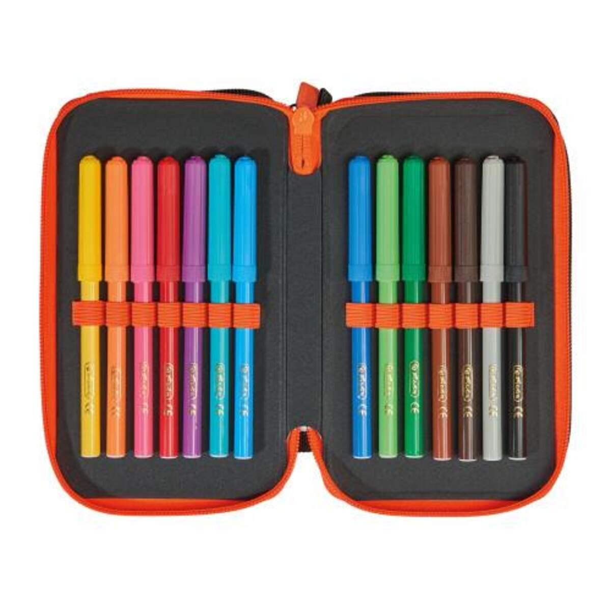 Herlitz Triple-Decker Etui Neon Art, 31-teilig