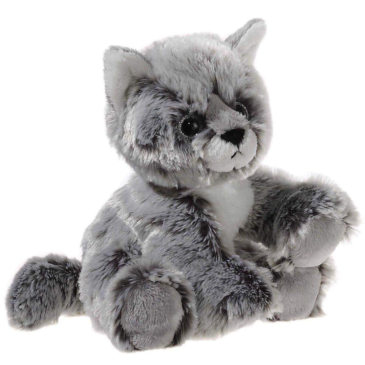 Heunec Softissimo Haus und Hof Plüschtier Glitter Kitty Babykatze, grau, 20cm