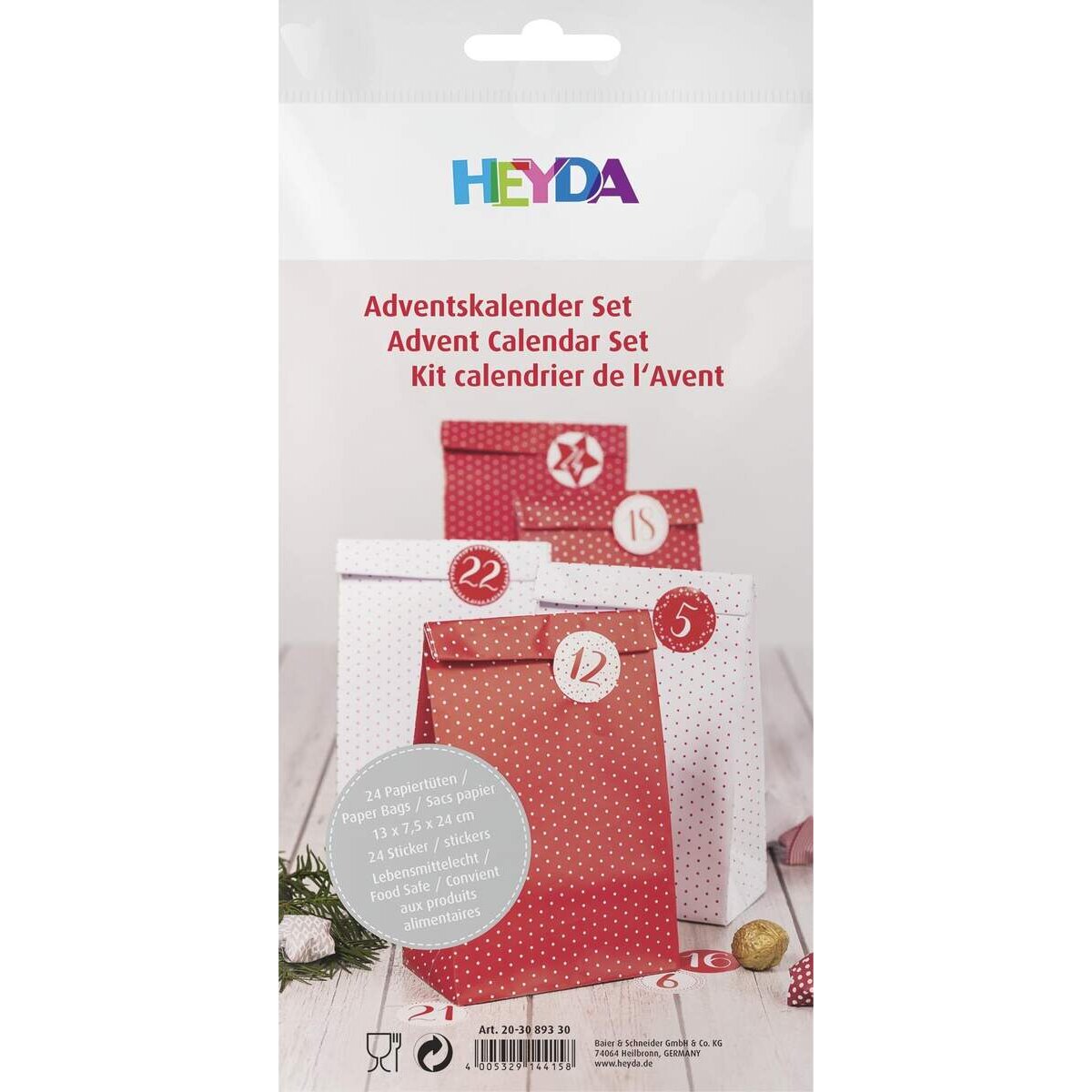 Heyda Adventskalender-Bastelset Diamond