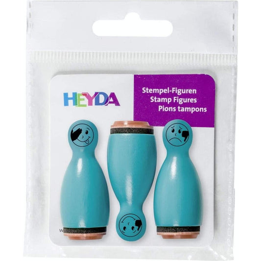 Heyda Stempelset Mini türkis, 3er Set