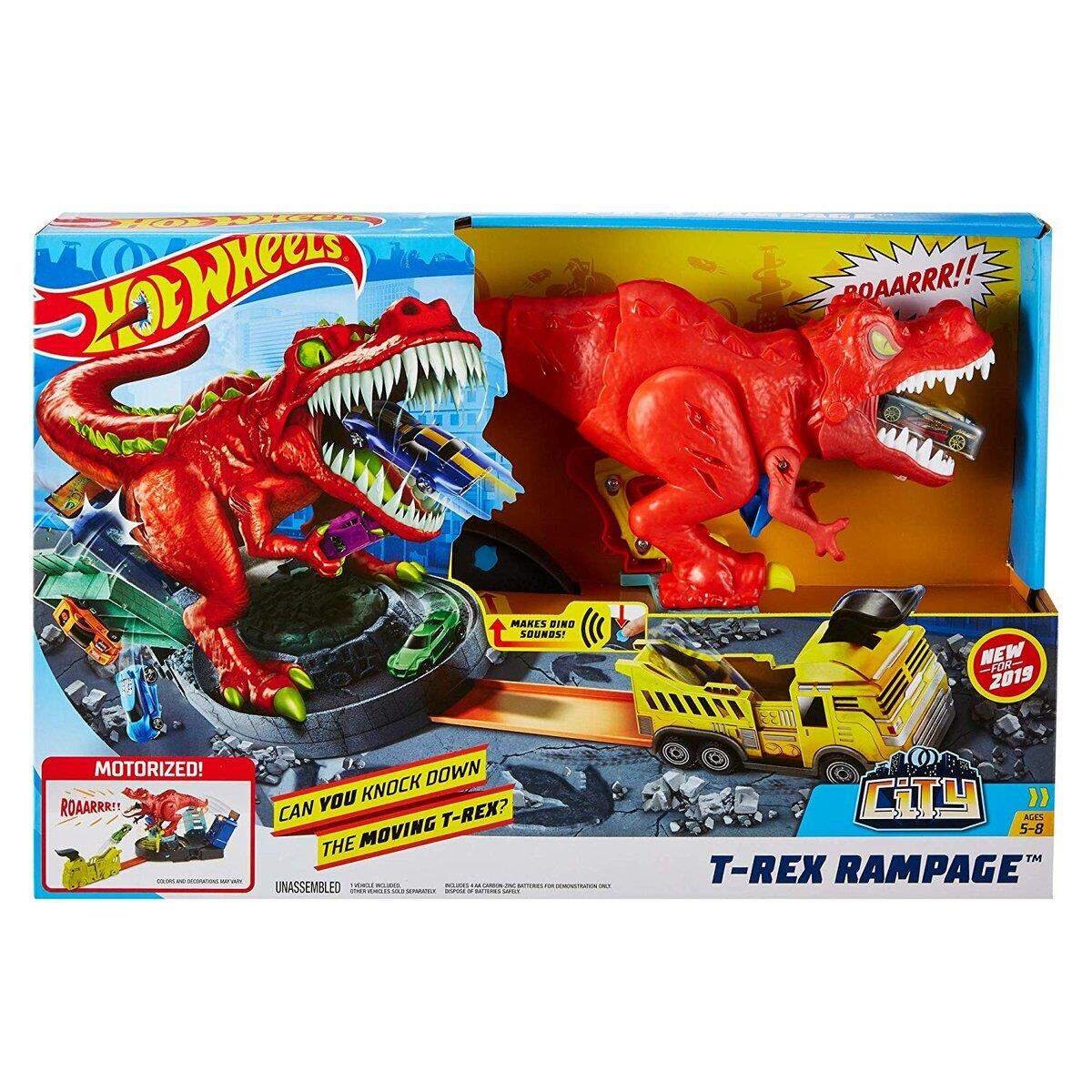 Hot Wheels City T-Rex Attacke Spielset