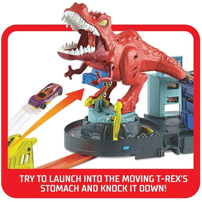 Hot Wheels City T-Rex Attacke Spielset