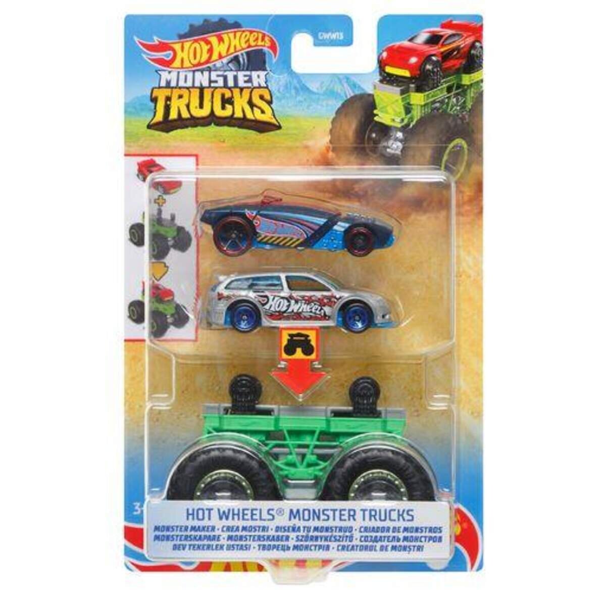 Hot Wheels Monster Trucks, 1 Stück, 8-fach sortiert