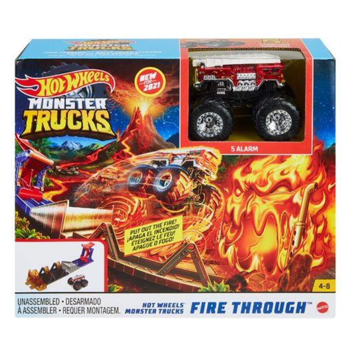 Mattel Hot Wheels Monster Trucks, 1 Packung, 3-fach sortiert