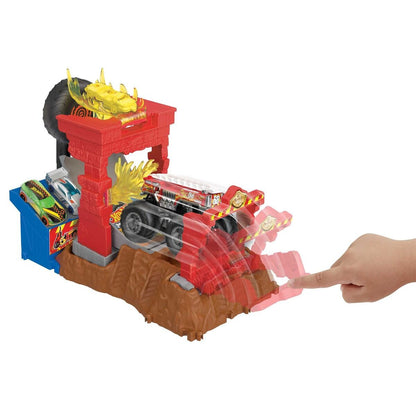 Hot Wheels Monster Trucks Arena Smashers 5-Alarm-Crash-Challenage Spielset