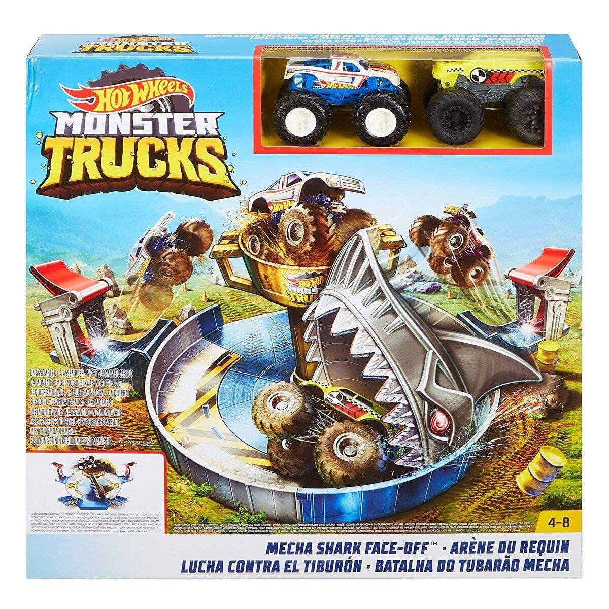 Hot Wheels Monster Trucks Hai Arena inklusive 2 Trucks