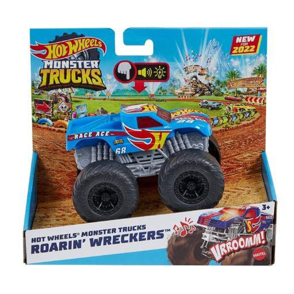 Hot Wheels Monster Trucks HWDemoDerby-Truck mit Licht- und Geräuscheffekten