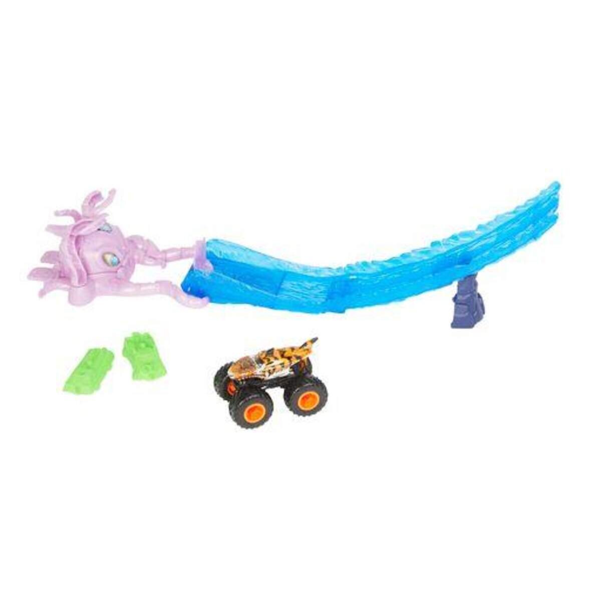 Hot Wheels Monster Trucks Oktopus Angriff Spielset