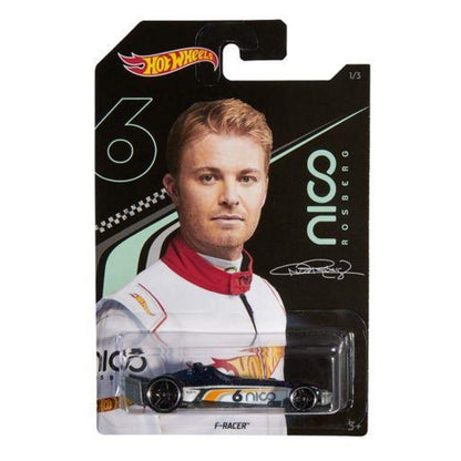 Hot Wheels Rennauto Designed by Nico Rosberg Sortiment, 1 Stück, 3-fach sortiert