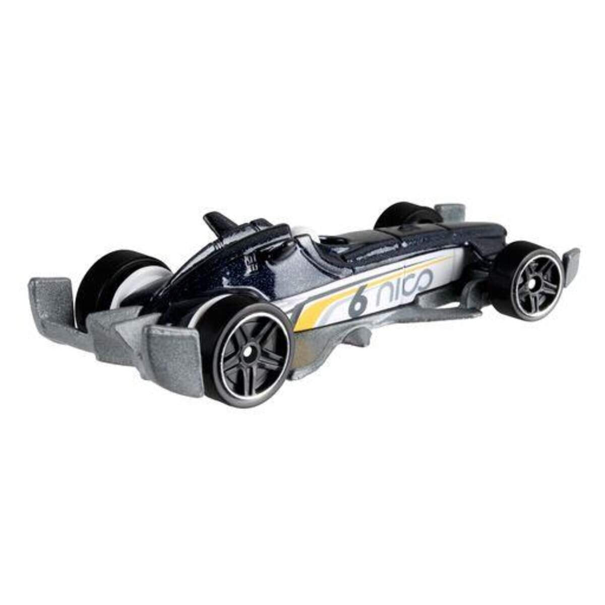 Hot Wheels Rennauto Designed by Nico Rosberg Sortiment, 1 Stück, 3-fach sortiert