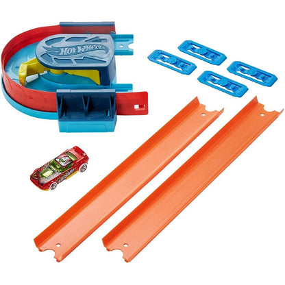Hot Wheels Track Builder Unlimited Builder Kurven-Kicker-Set inkl. 1 Spielzeugauto