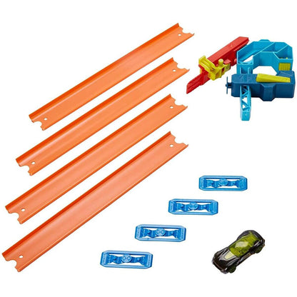 Hot Wheels Track Builder Unlimited Speed-Pack mit Befestigung inkl. 1 Spielzeugauto