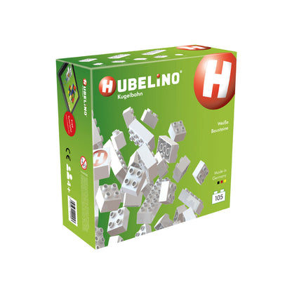 Hubelino Weiße Bausteine Set 105-teilig