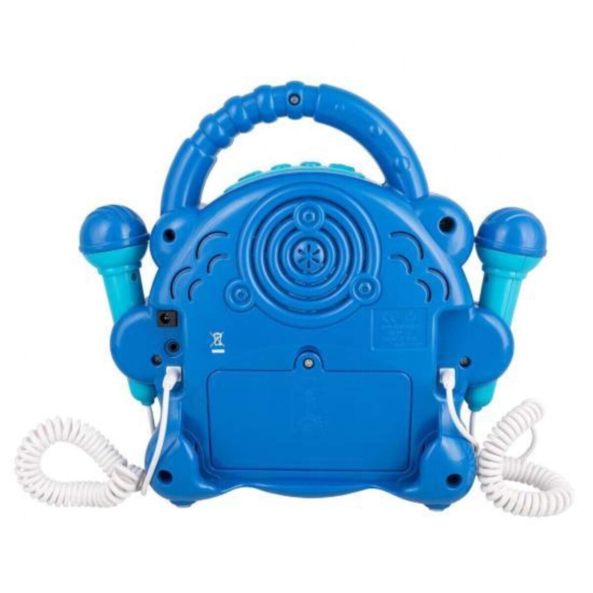 Idena CD-Player blau mit 2 Mikrofonen