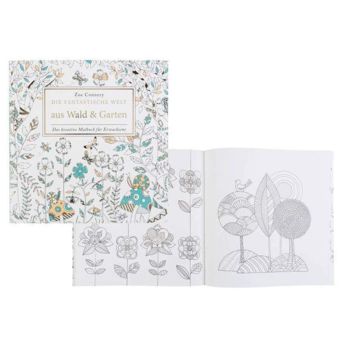 Idena Malbuch Wald & Garten, 80 Seiten