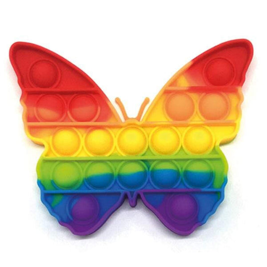 Idena Pop It Plop Up Fidget Rainbow Schmetterling
