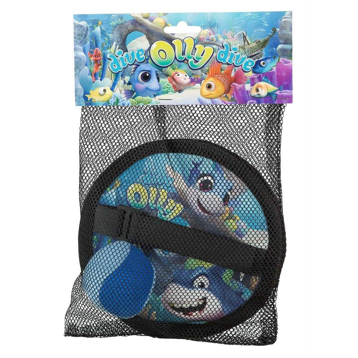 Idena Soft Klettballspiel Tauch, Timmy, Tauch! ca. 19 cm, blau