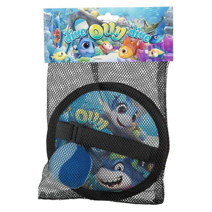 Idena Soft Klettballspiel Tauch, Timmy, Tauch! ca. 19 cm, blau