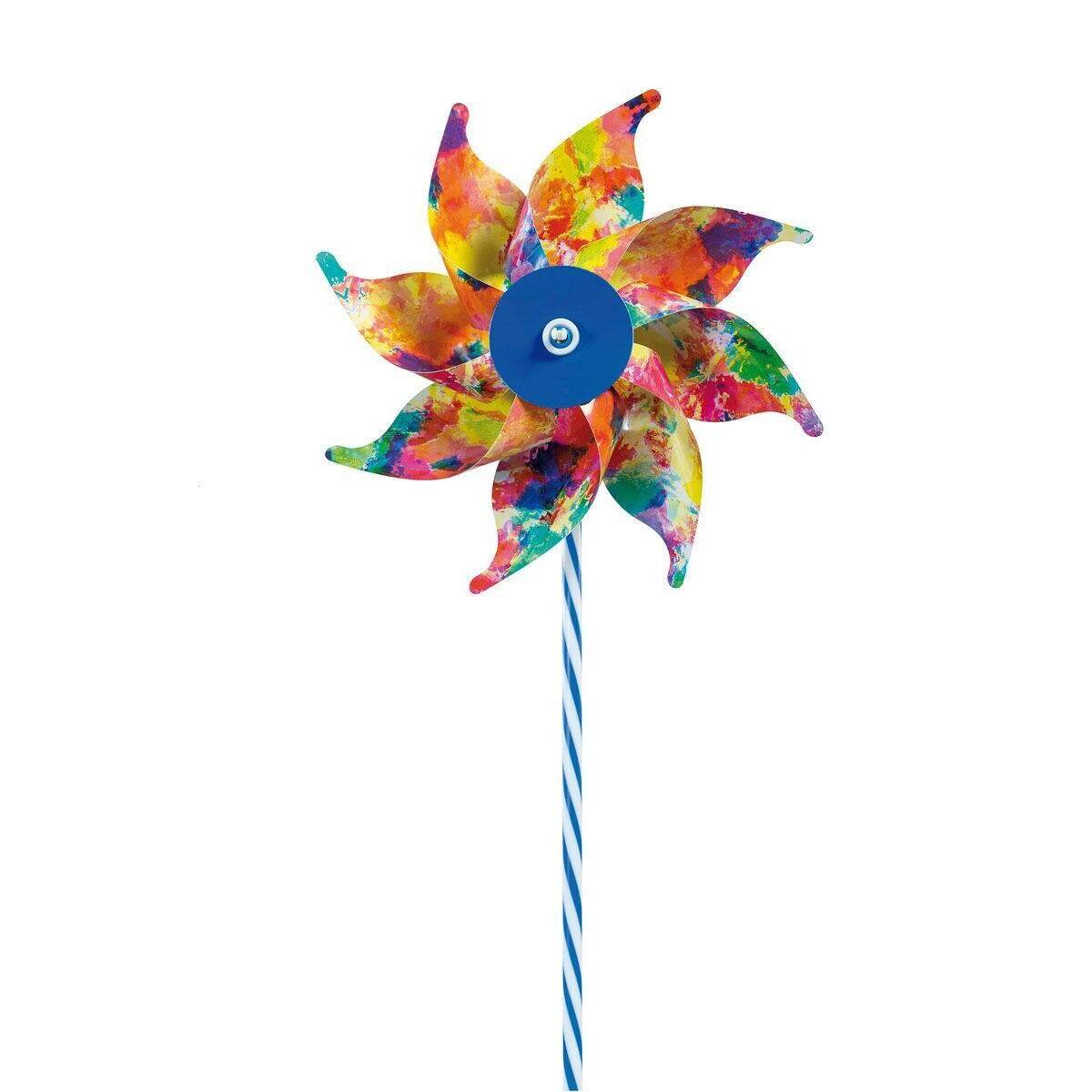 Idena Windmühle Flowers mit Holzstab