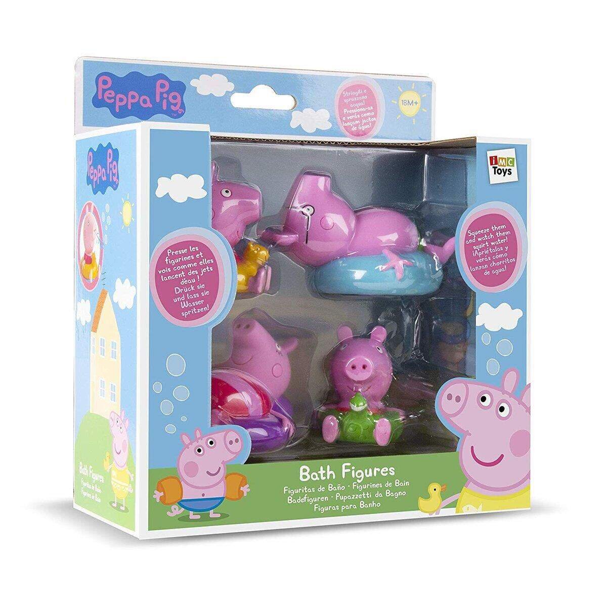 IMC Toys Peppa Pig Badefiguren 4-er Set, 1 Packung, sortiert