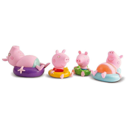 IMC Toys Peppa Pig Badefiguren 4-er Set, 1 Packung, sortiert