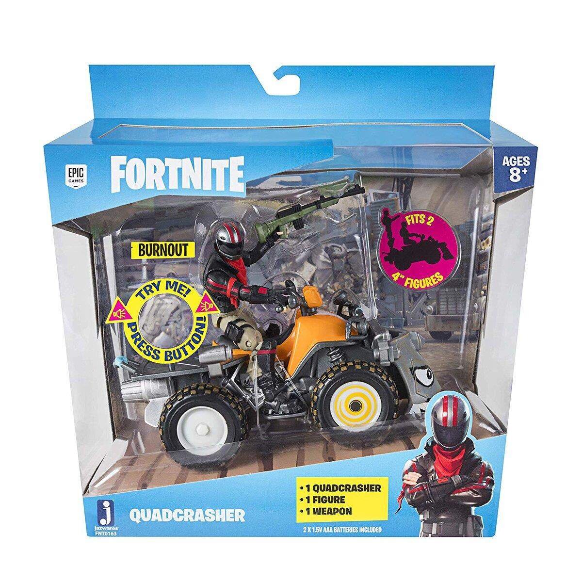 Jazwares Fortnite Quadcrasher Feature, Fahrzeug mit Figur