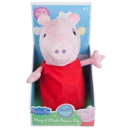 Jazwares Peppa Wutz Schorsch / Peppa 30 cm Plüsch mit Sound, 1 Stück, sortiert