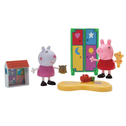 Jazwares Peppa Wutz Zimmer Spielset 1 Stück, 4-fach sortiert