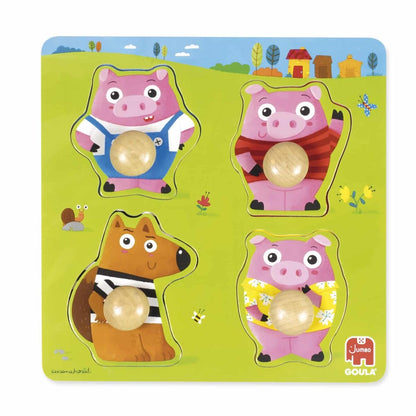 Jumbo Spiele GOULA Die 3 kleinen Schweinchen-Puzzle