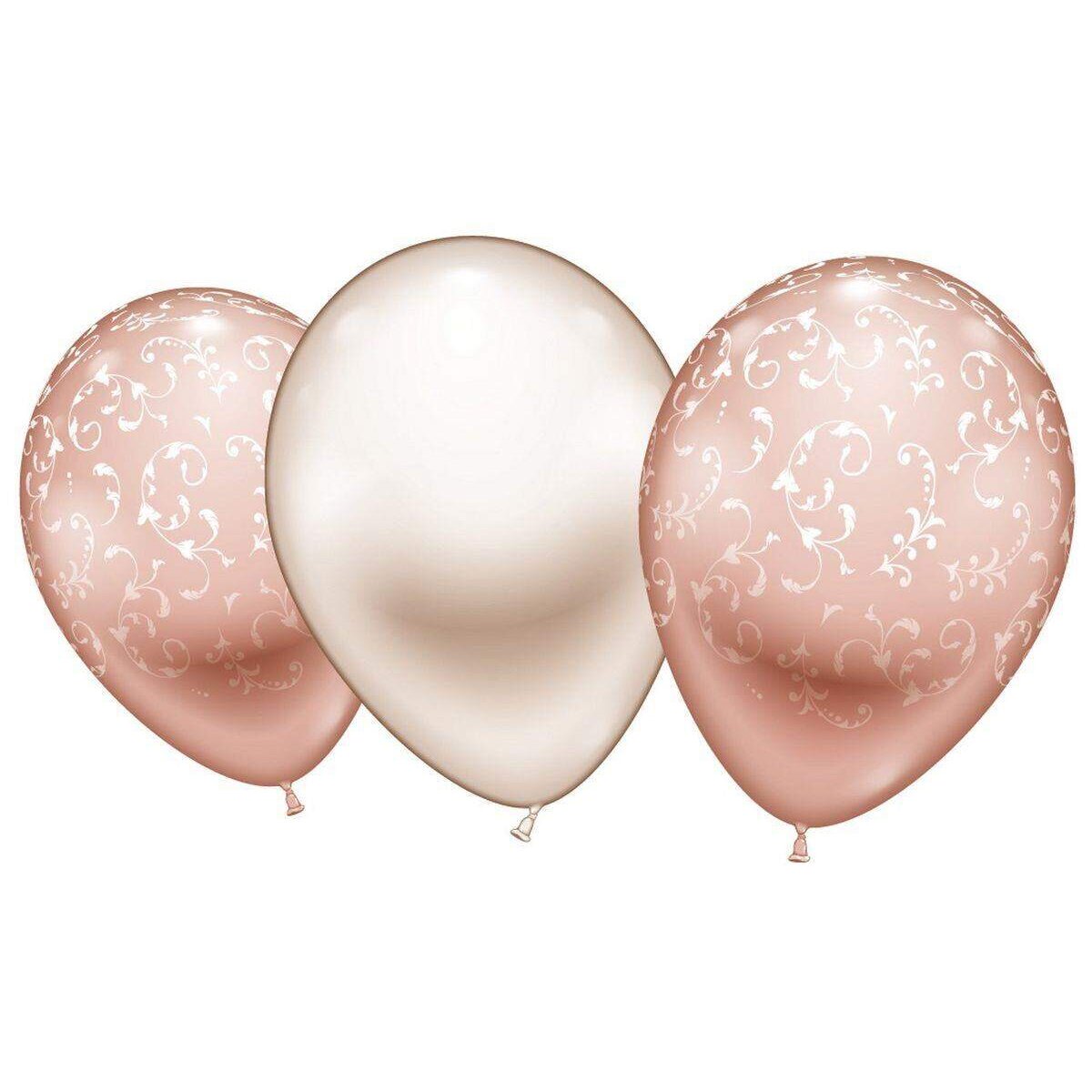 Karaloon 6 Ballons "Fashion rose gold"