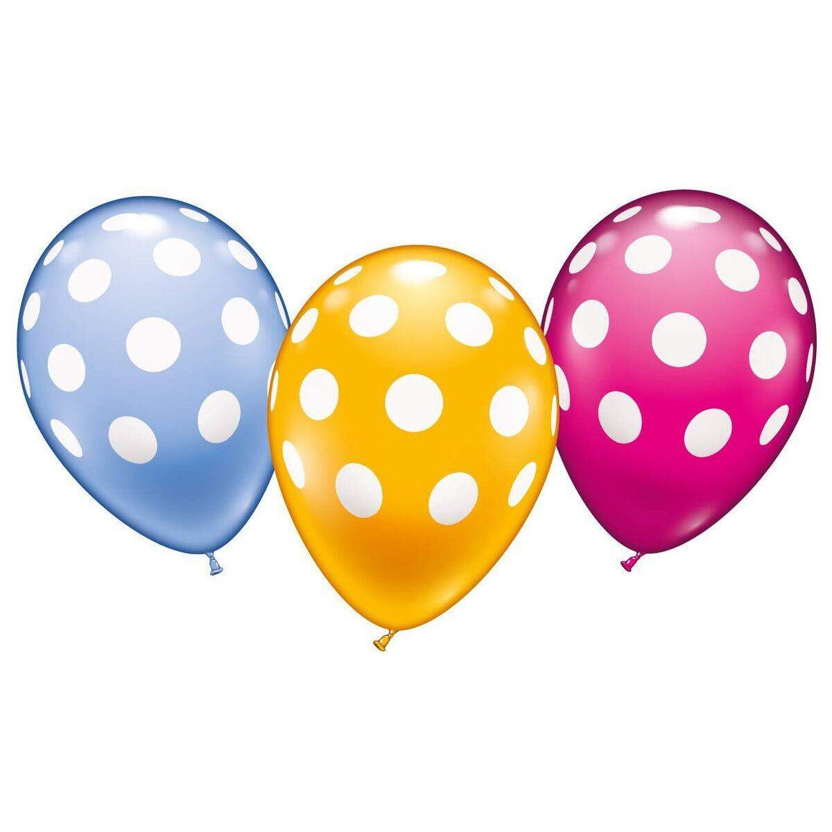 Karaloon 6 Ballons "Polka Dots"